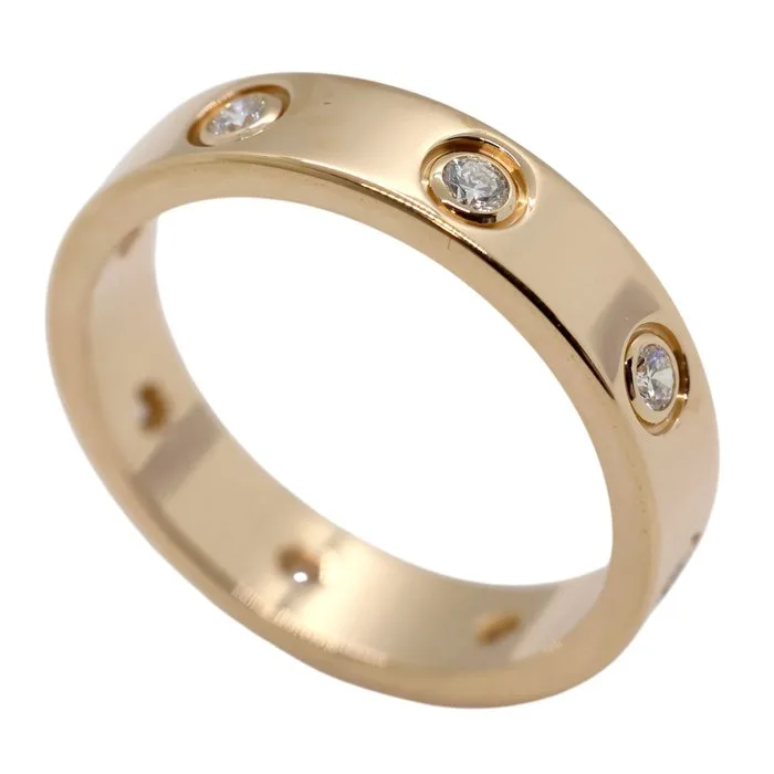 Cartier - Ring - LOVE small model - 18 kt. Rose gold - 8 Diamonds
