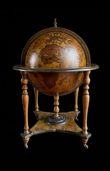 Globe bar - Wood, Metal, plastic - Globe drinks cabinet/bar