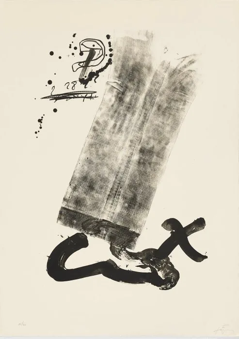 Antoni Tapies (1923-2012) - Improvisations en blanc et en noir II