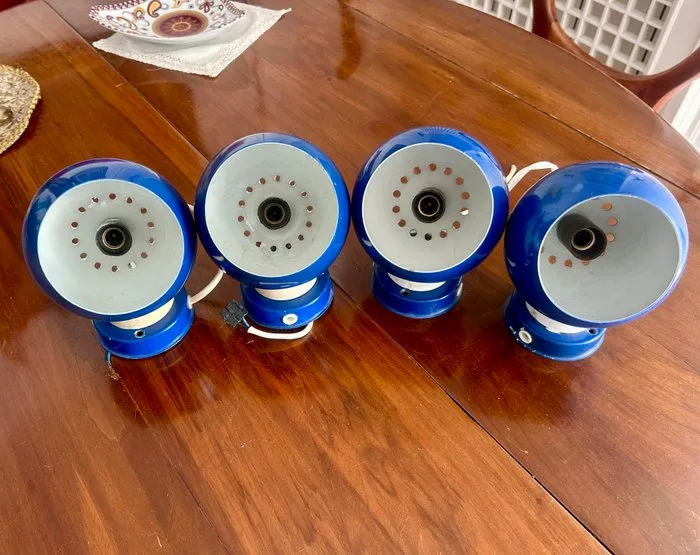 Reggiani Italy - Goffredo Reggiani - Table lamp (4) - Eyeball Space Age Magnetic - Metal - Eyeball Space Age Magnet