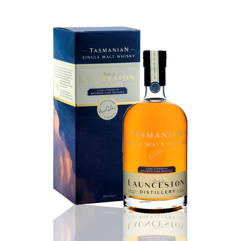 Launceston Distillery – Bourbon Cask Matured Cask Strength Single Malt (62.5%)