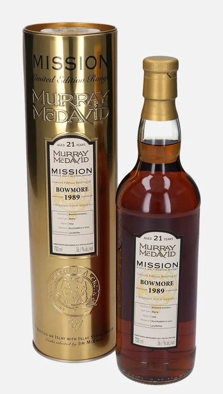 Bowmore – 1989 21 Year Old Murray McDavid Mission Gold Series