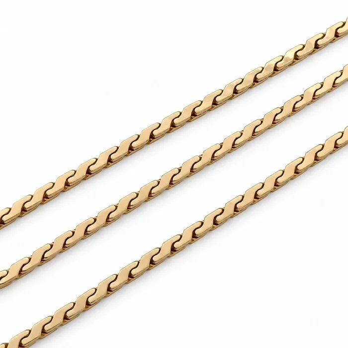 UnoAErre - Necklace - 18 kt. Yellow gold - Made in Italy - Handmade