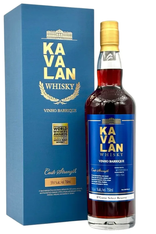 Kavalan – Vinho Barrique Single Cask Strength Single Malt Whisky