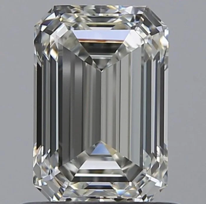 1 pcs Diamond (Natural) - 0.91 ct - Emerald - J - VVS1 - Gemological Institute of America (GIA)
