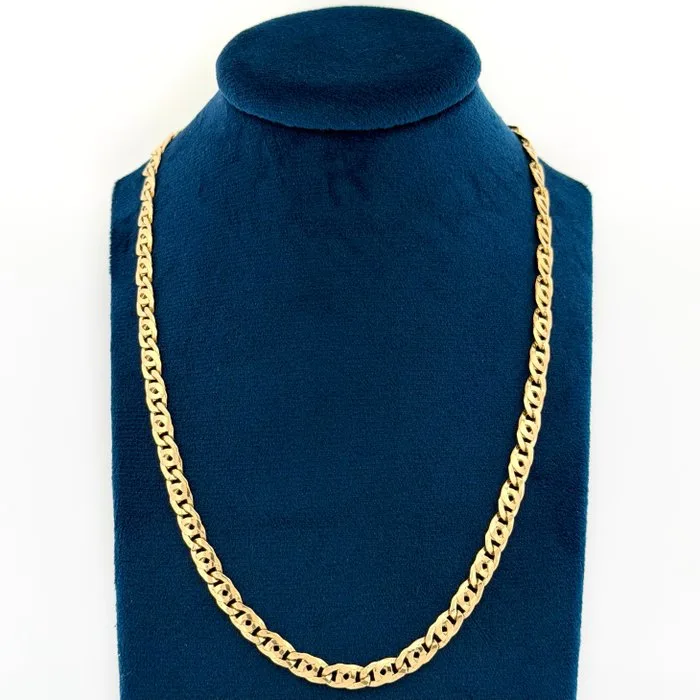 Necklace - 18 kt. Yellow gold - Tiger's Eye - 60 cm