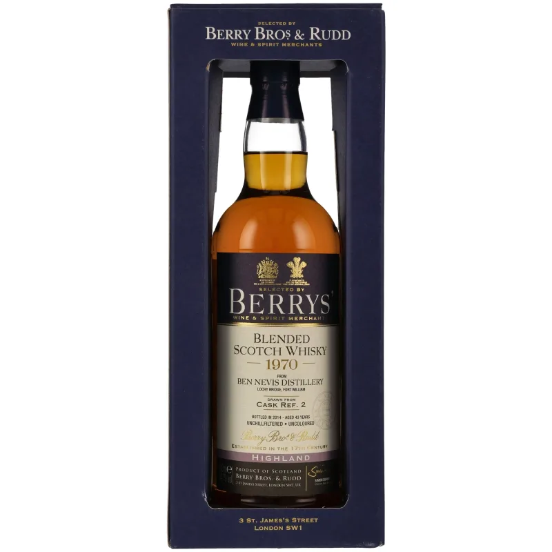 Ben Nevis 43 Year Old 1970/2014 - Berry Bros & Rudd Single Cask #2