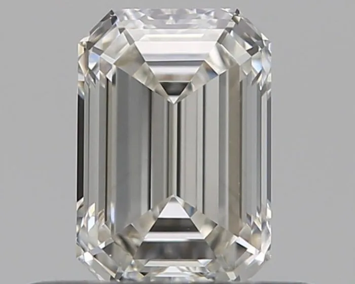 1 pcs Diamond (Natural) - 0.41 ct - Emerald - I - VVS2 - Gemological Institute of America (GIA) - Ex Ex None