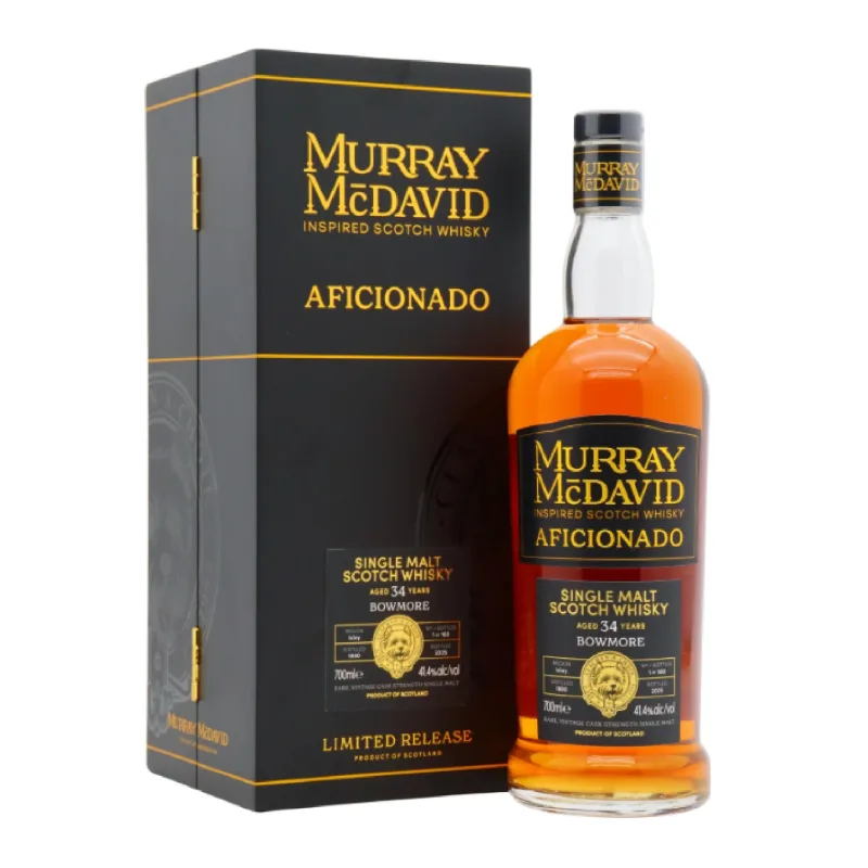 Bowmore – 34 Year Old 1989 Murray McDavid Afficionado 1st Fill Oloroso Sherry Octave Finish Casks #3415A + #3415B (2025) (70cl, 41.4%)