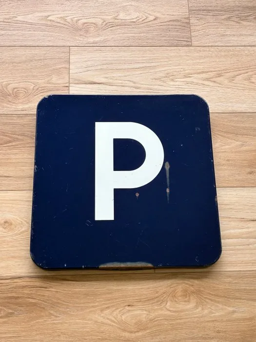 Parking - Jean Neuhaus 1976 - Plaque - Enamel