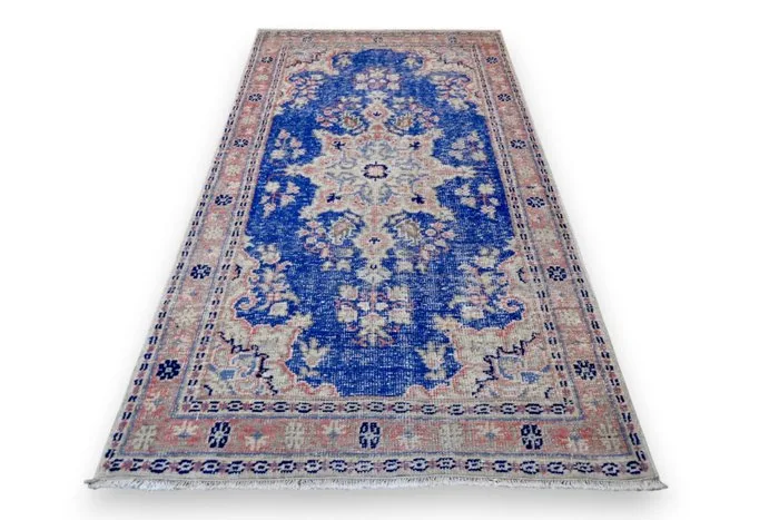 Blue vintage - Rug - 205 cm - 105 cm - √ handmade √ certificate