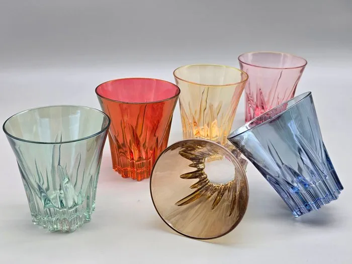 Cristalli Italiani CreaArt. - Drinking service (6) - Crystal - Water glasses