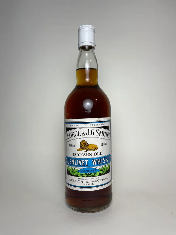 George & J.G. Smith's The Glenlivet 15 Year Old Pure Malt Scotch Whisky 1970s (75cl, 40%)