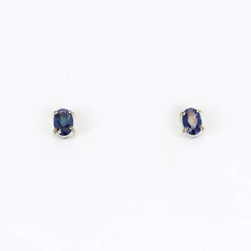 Blue Topaz 9CT Earrings