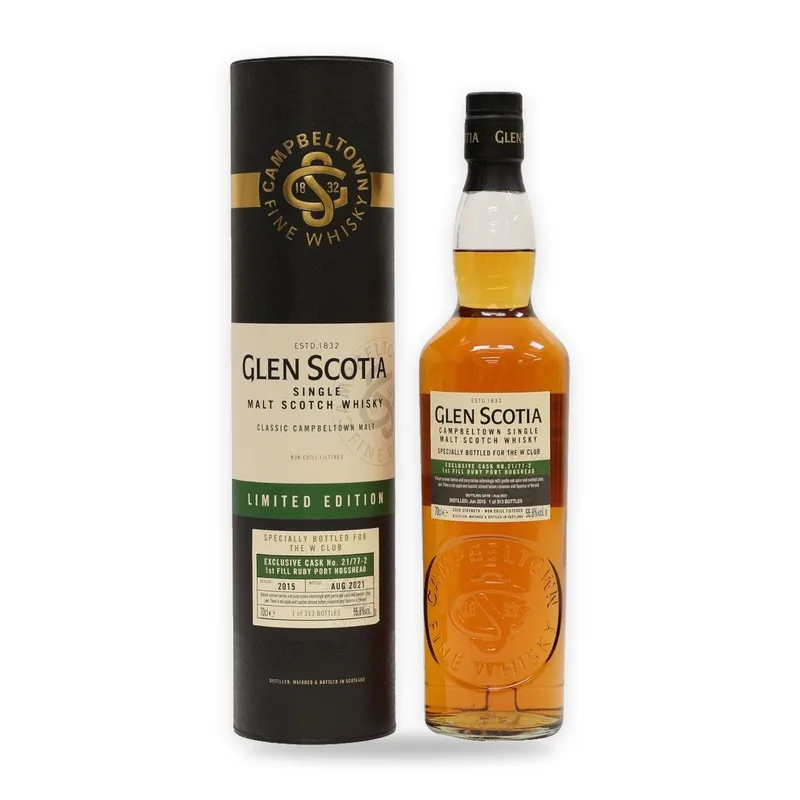 Glen Scotia – 2015 - 1st Fill Ruby Port Hogshead #21/77-2 - The W Club