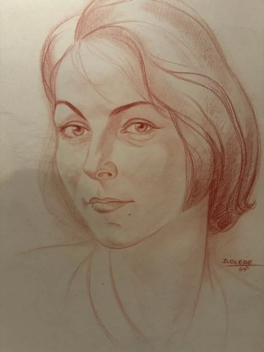 David Olère (1902-1985) - Portrait de femme en sanguine (vendu