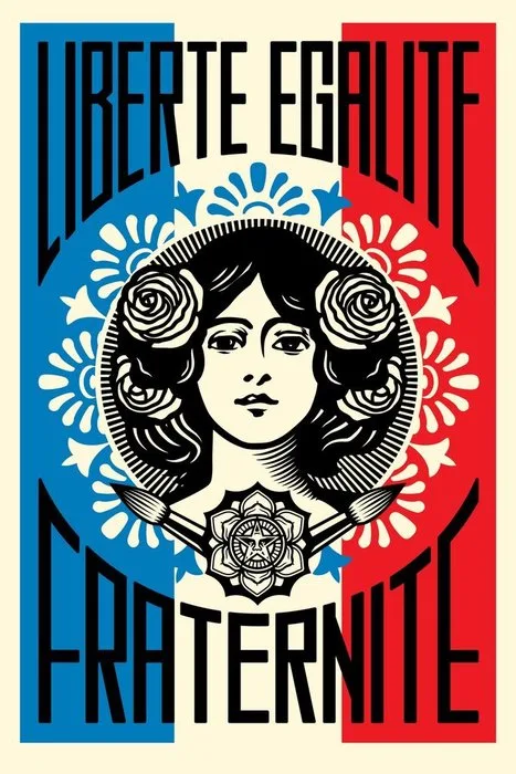 Shepard Fairey (OBEY) (1970) - LIBERTE EGALITE FRATERNITE