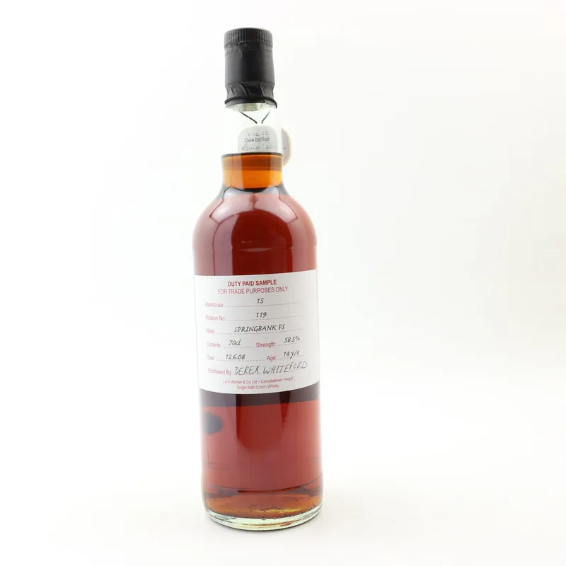 Springbank – 2008 14 Year Old Duty Paid Sample (70cl, 58.5%)