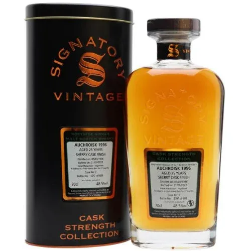 Auchroisk – 1996 25 Year Old Refill Sherry Butt Signatory (48.5%)