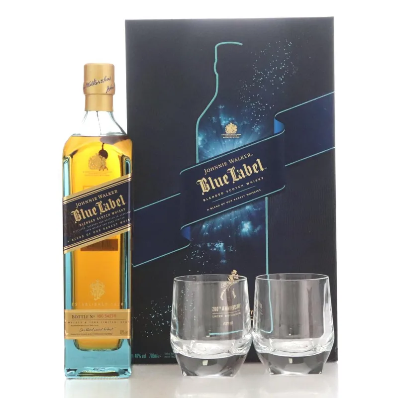 Johnnie Walker – Blue Label 200th Anniversary Edition / Gift Set (70cl, 40.00%)