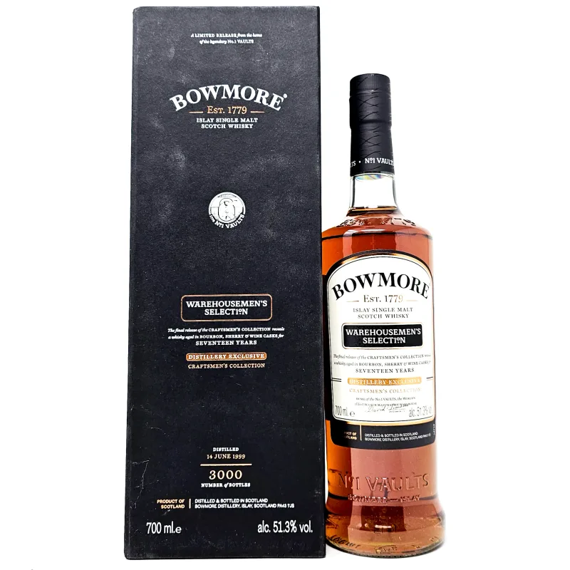Bowmore – 1999 Warehousemen's Selection 17 Year Old (70cl, 51.3%)