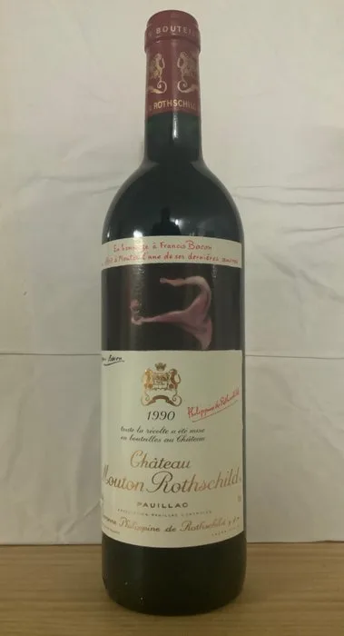 1990 Chateau Mouton Rothschild - Bordeaux, Pauillac 1er Grand Cru Classé - 1 Bottle (0.75L)
