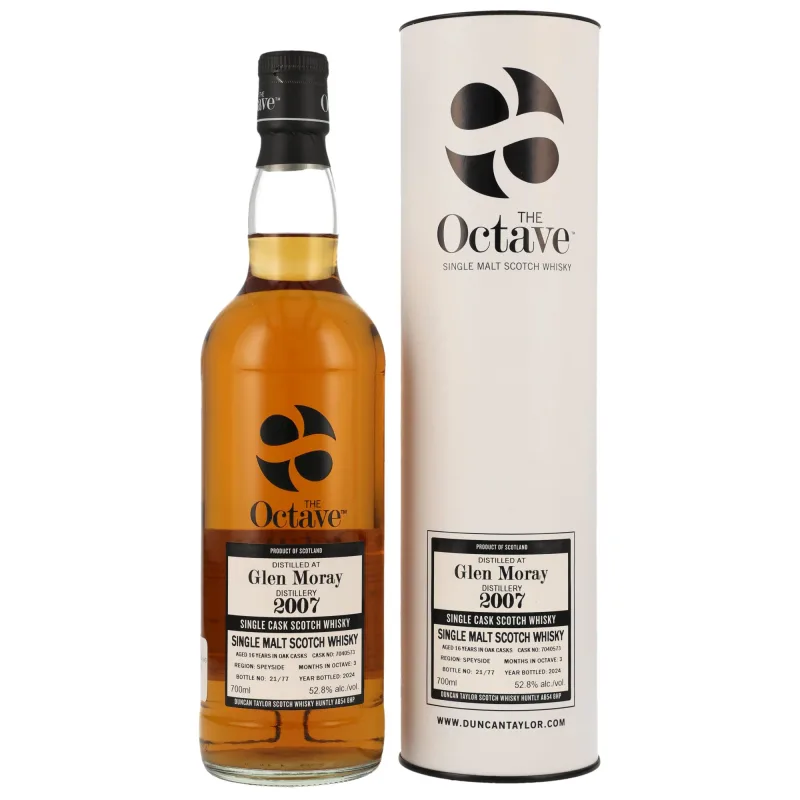 Glen Moray – 2007/2024 16 Year Old Octave Cask #7040573 (Duncan Taylor)