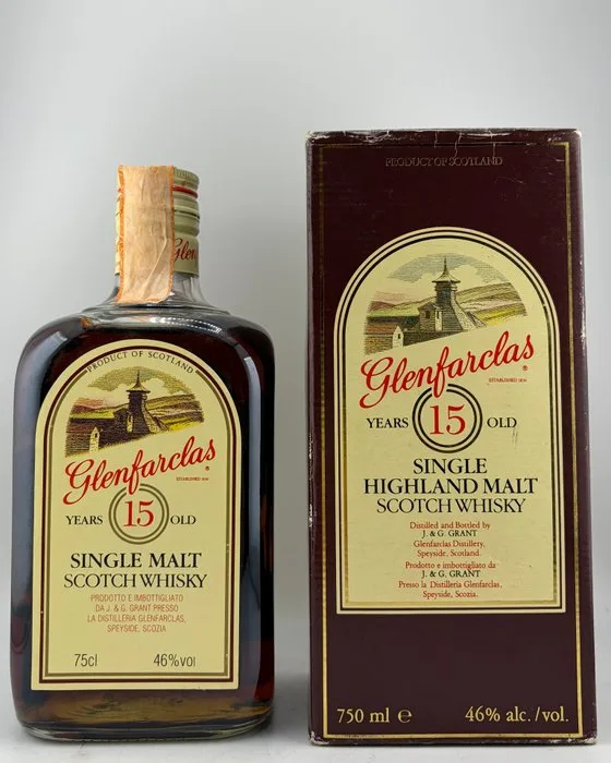 Glenfarclas 15 years old - b. late 1980s - 75cl