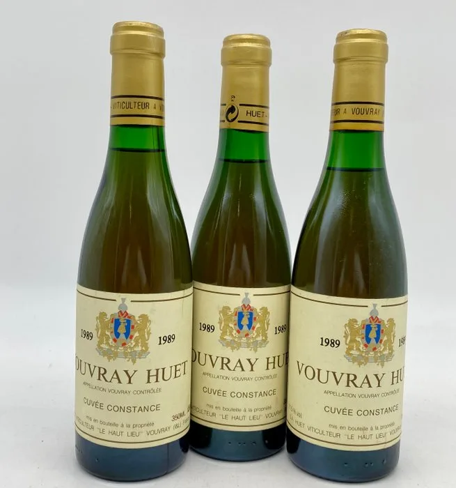 1989 Domaine Huet Vouvray, Cuvee Constance - Loire - 3 Half Bottles (0.35L)