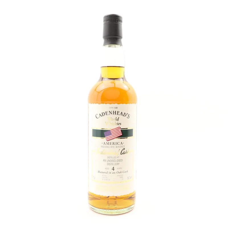 Undisclosed Indiana Distillery 4 Year Old Cadenhead's (70cl, 56.7%)