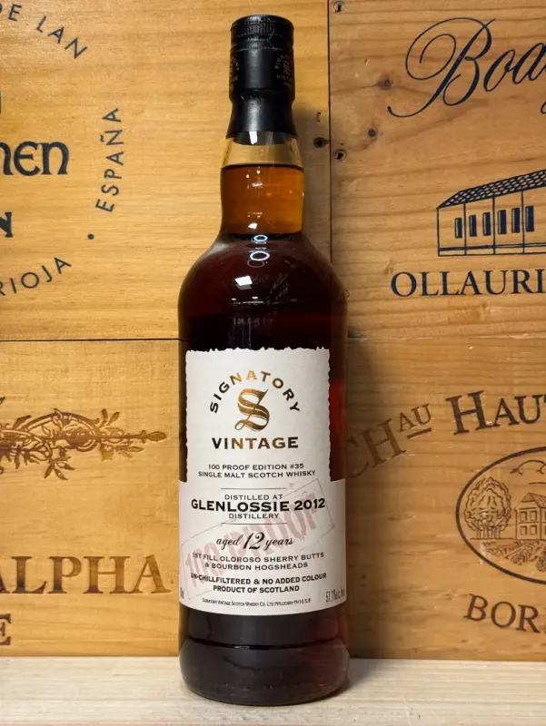 Signatory Vintage Glenlossie 12 Year Old 2012 100 Proof Edition 35 (57.1%)