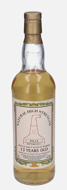 Port Ellen – 13 Year Old Signatory Vintage Scotch Whisky Co. Natural High Strength (70cl, 60.2%)
