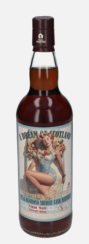 Cigar Malt – 15 Year Old Brühler Whiskyhaus A Dream of Scotland Fifteenth Edition (70cl, 55.7%)
