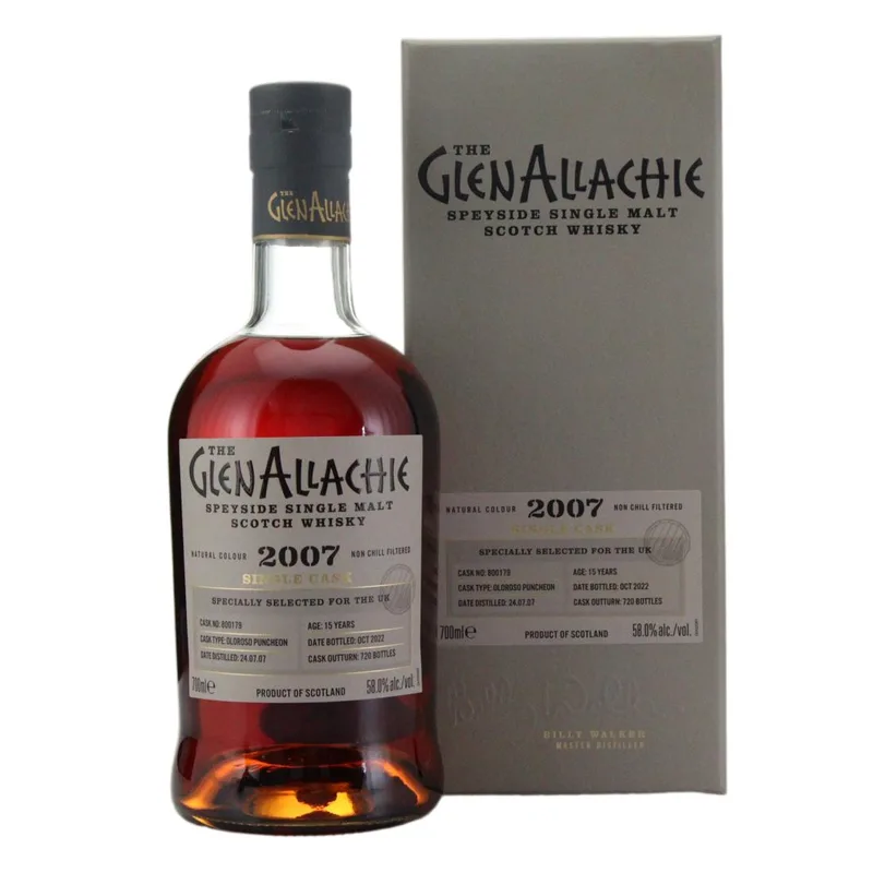Glenallachie – 2007 Single Cask 15 Year Old #800179