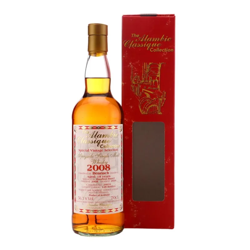 Benriach – 2008 Special Vintage Selection 18 Year Old (70cl, 56.30%)