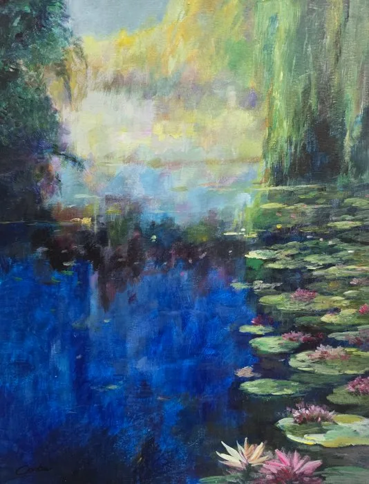 Baptiste Corbin (1943) - Le jardin bleu