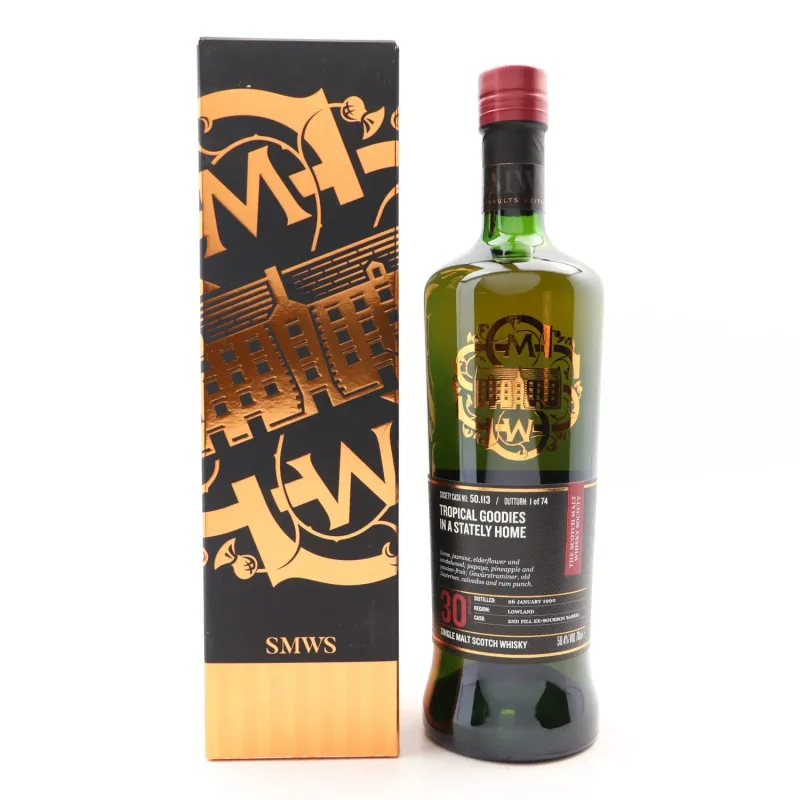 Bladnoch – 30 Year Old 1990 SMWS Single Ex-Bourbon Cask 50.113 Tropical Goodies in a Stately Home (2020) (70cl)