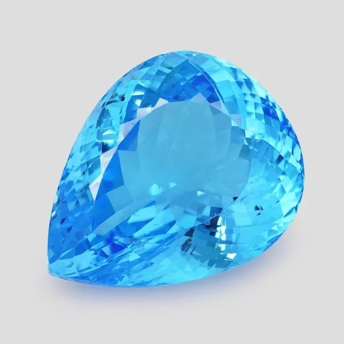 1 pcs Blue Topaz - 96.05 ct - International Colored Gemstone Association (ICA GemLab)