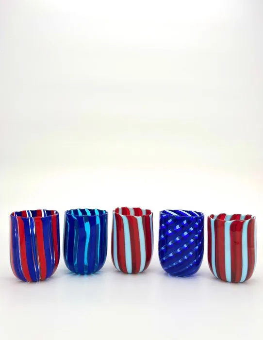 Drinking service (5) - Murano glass - Murano glasses