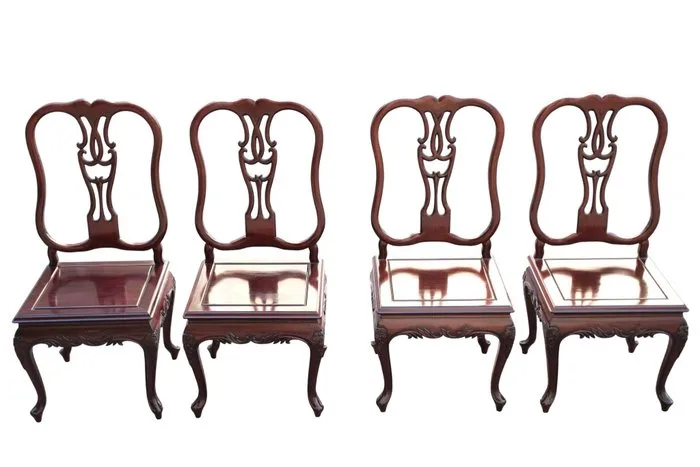 Set of 4 chairs - Chair - Wood - noble hardwood