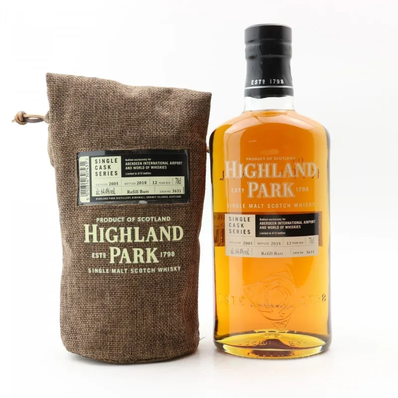 Highland Park – 12 Year Old 2005 Single Cask #3631 For Aberdeen International Airport