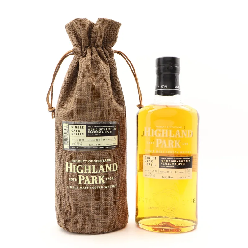 Highland Park – 2004 13 Year Old Single Cask #6569 For World Duty Free And Glasgow Airport (70cl, 63.5%)