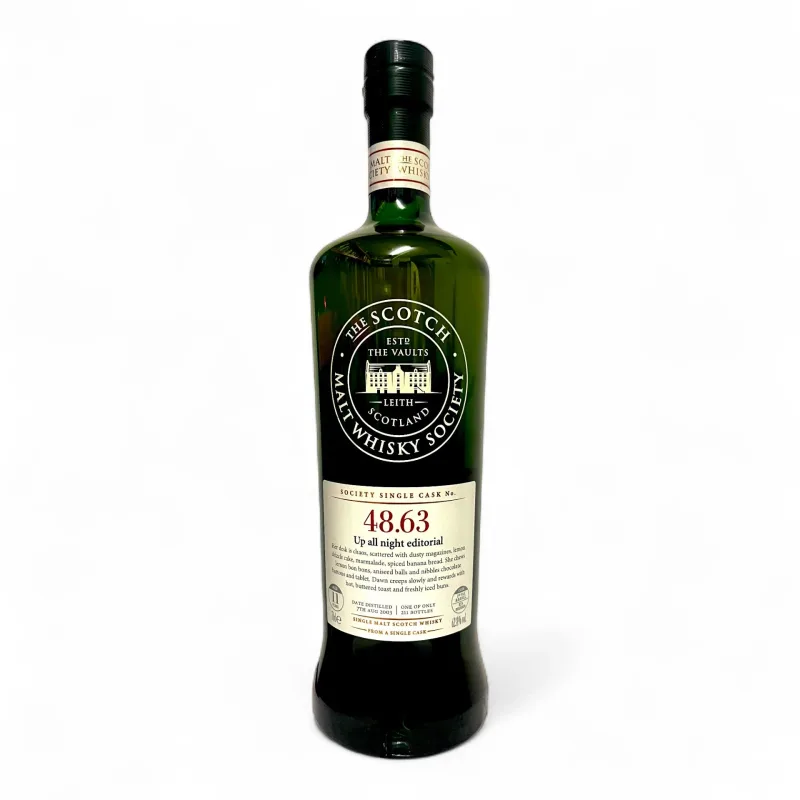 Balmenach – 11 Year Old 2003 SMWS 48.63 Up All Night Single 1st Fill Bourbon Cask (2015) (70cl, 62.8%)