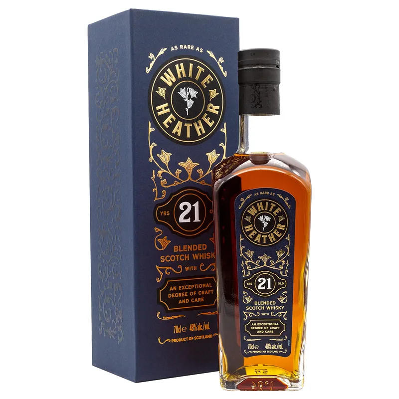 White Heather 21 Years Old Blended Scotch Whisky (70cl, 48%)