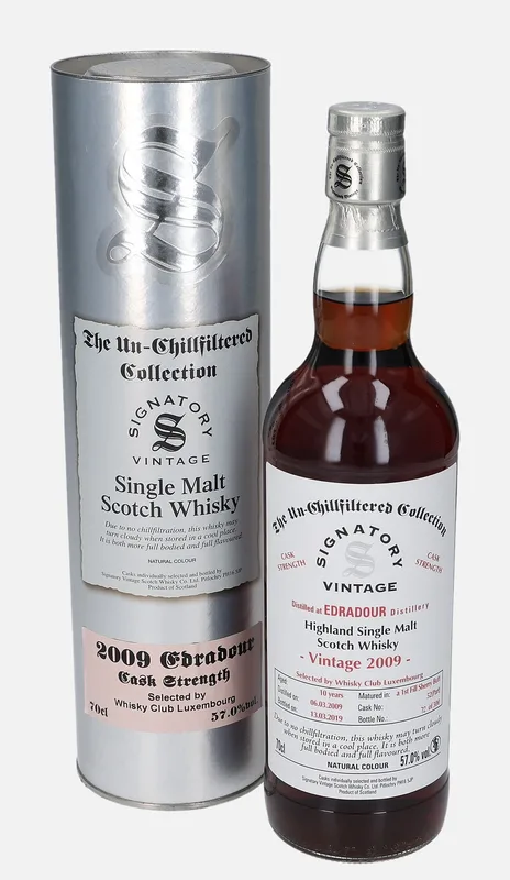 Edradour – 2009 10 Year Old Signatory Vintage Scotch Whisky Co. The Un-Chillfiltered Collection