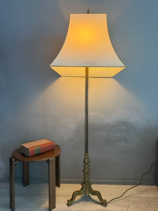 Floor lamp - Brass, Bronze - Tripod floor lamp 170cm!