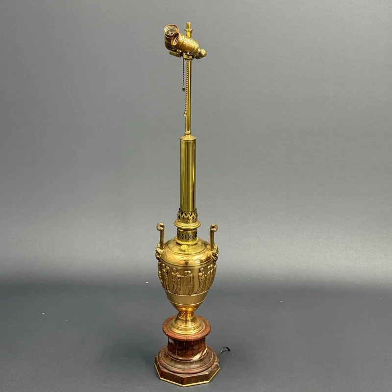 19THC Bronze Table Lamp