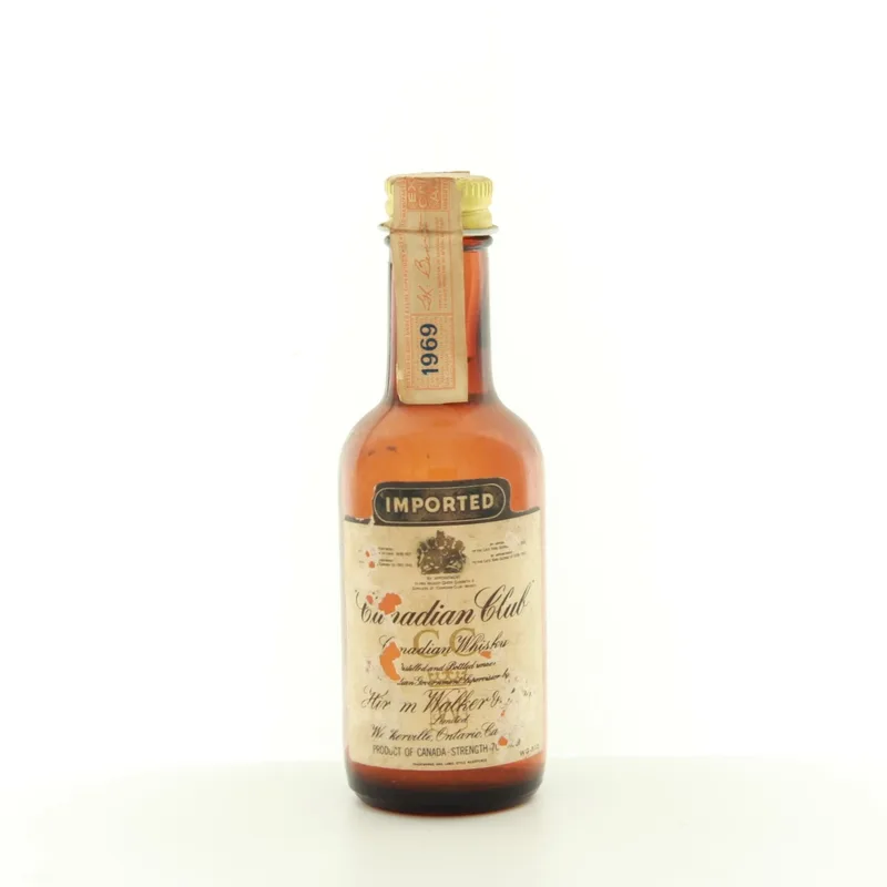Canadian Club- Imported Canadian Whisky 1969 Miniature (4.7cl, 70 Proof%)