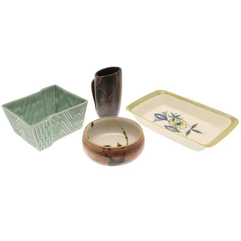 Stavangerflint (Norway) Pottery Dish & Other Items