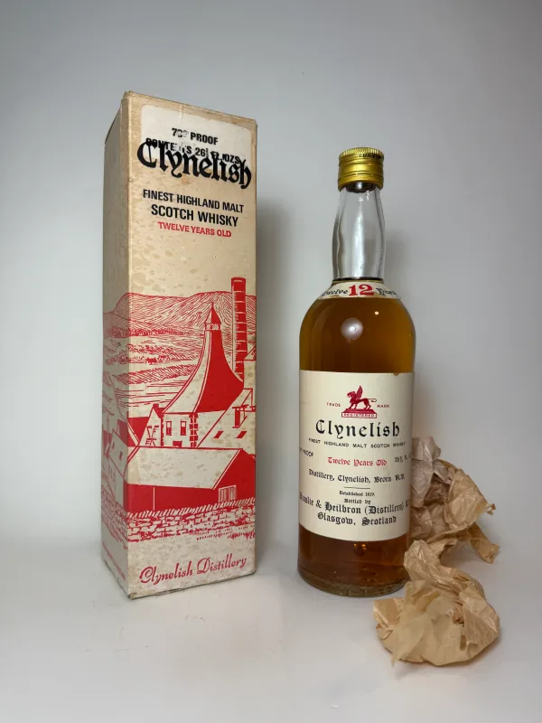 Ainslie & Heilbron's Clynelish 12 Year Old Highland Single Malt – Distilled 1960s, Bottled 1970s (75cl, 40%)
